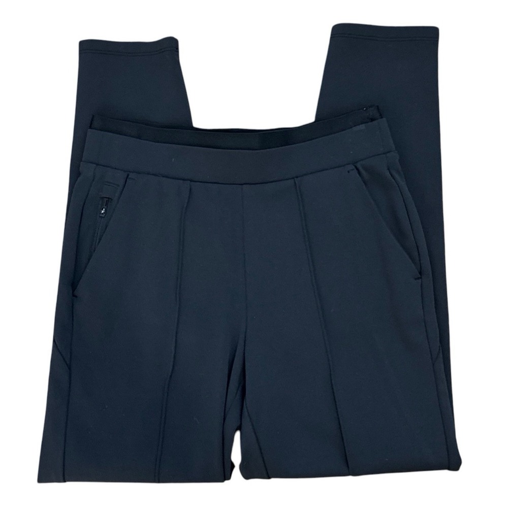 Athleta Women's XXS Venice Pintuck Pant Black EUC‎ Stretch Ankle